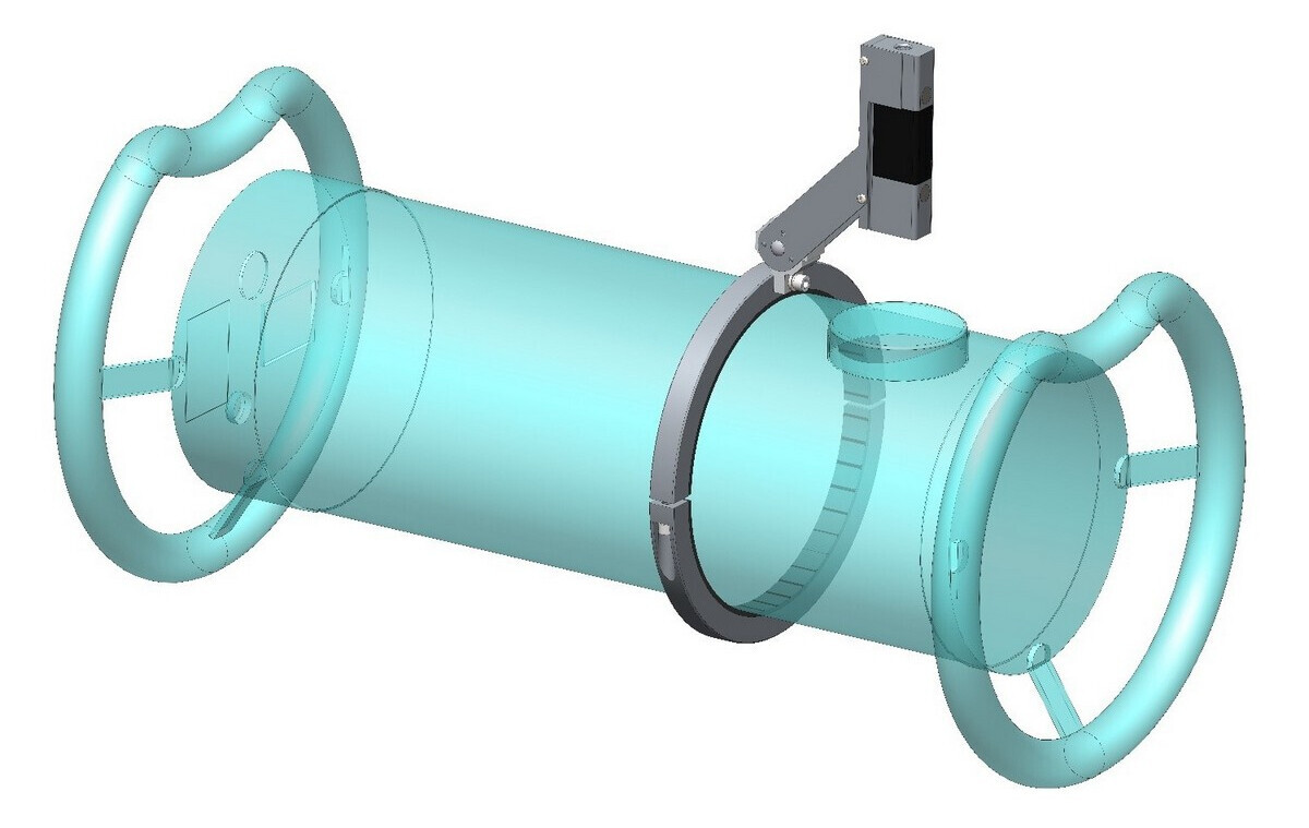 Во время позиционирования целеуказатель АРИОН ЛЦПО занимает рабочее положение перед окном излучателя