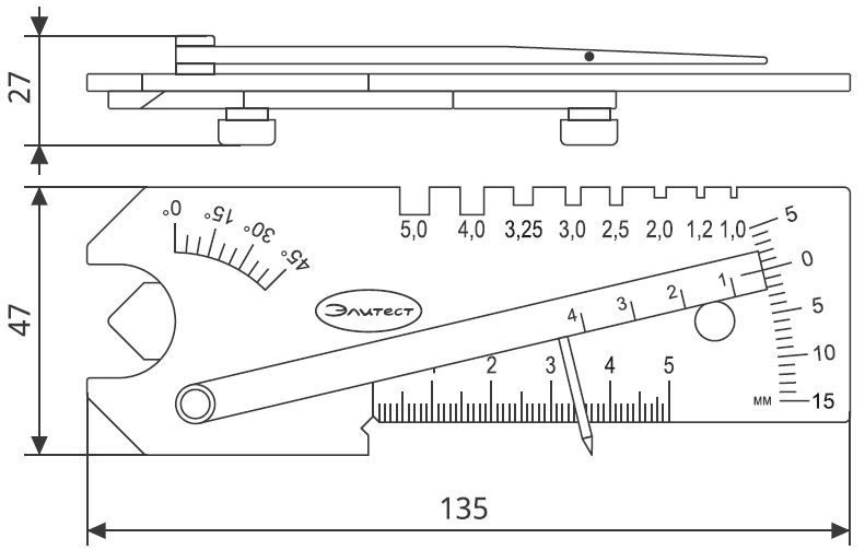 Универсальный шаблон сварщика УШС-4
