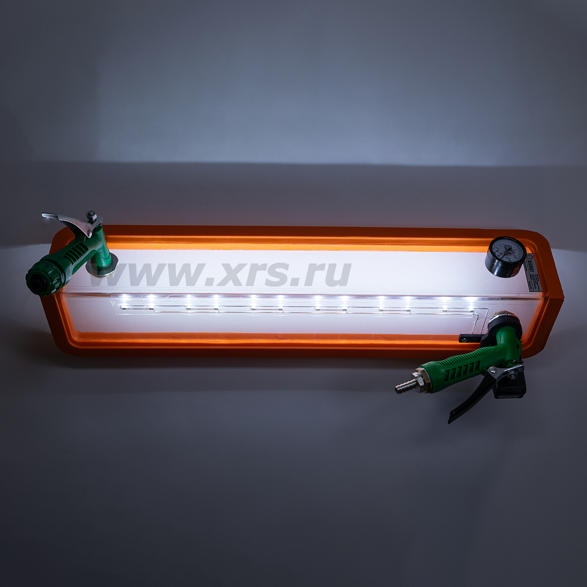 Рамка угловая 530 × 75 × 75 мм (внешний угол) с подсветкой