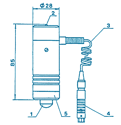 Совмещённый преобразователь для импедансного акустического контроля