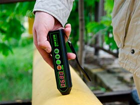 Измерение толщины стенки газового трубопровода